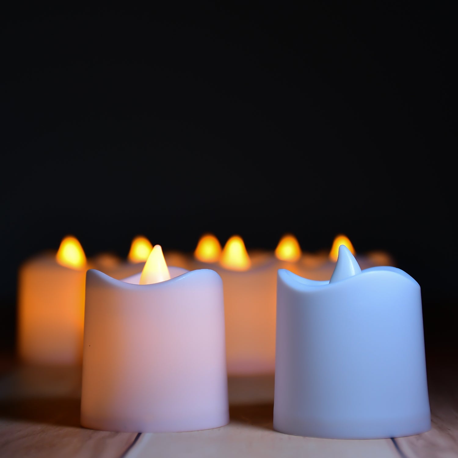 6487 Flameless LED Tealights, Smokeless Plastic Decorative Candles - Led Tea Light Candle For Home Decoration (Pack Of 24) DeoDap 6487 Flameless LED Tealights, Smokeless Plastic Decorative Candles - Led Tea Light Candle For Home Decoration (Pack Of 24) DeoDap